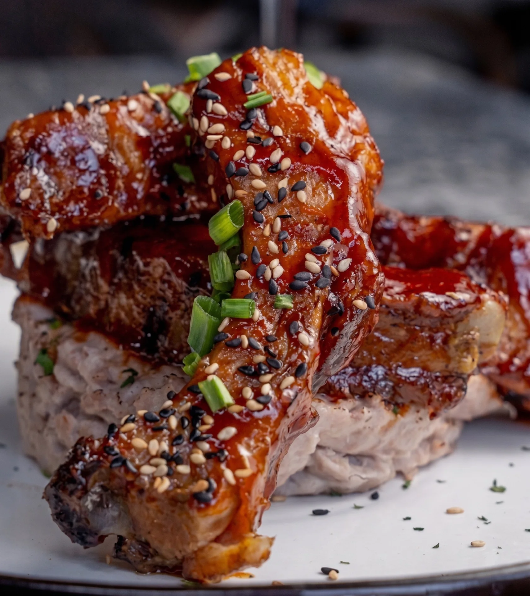 Costillas glaseadas