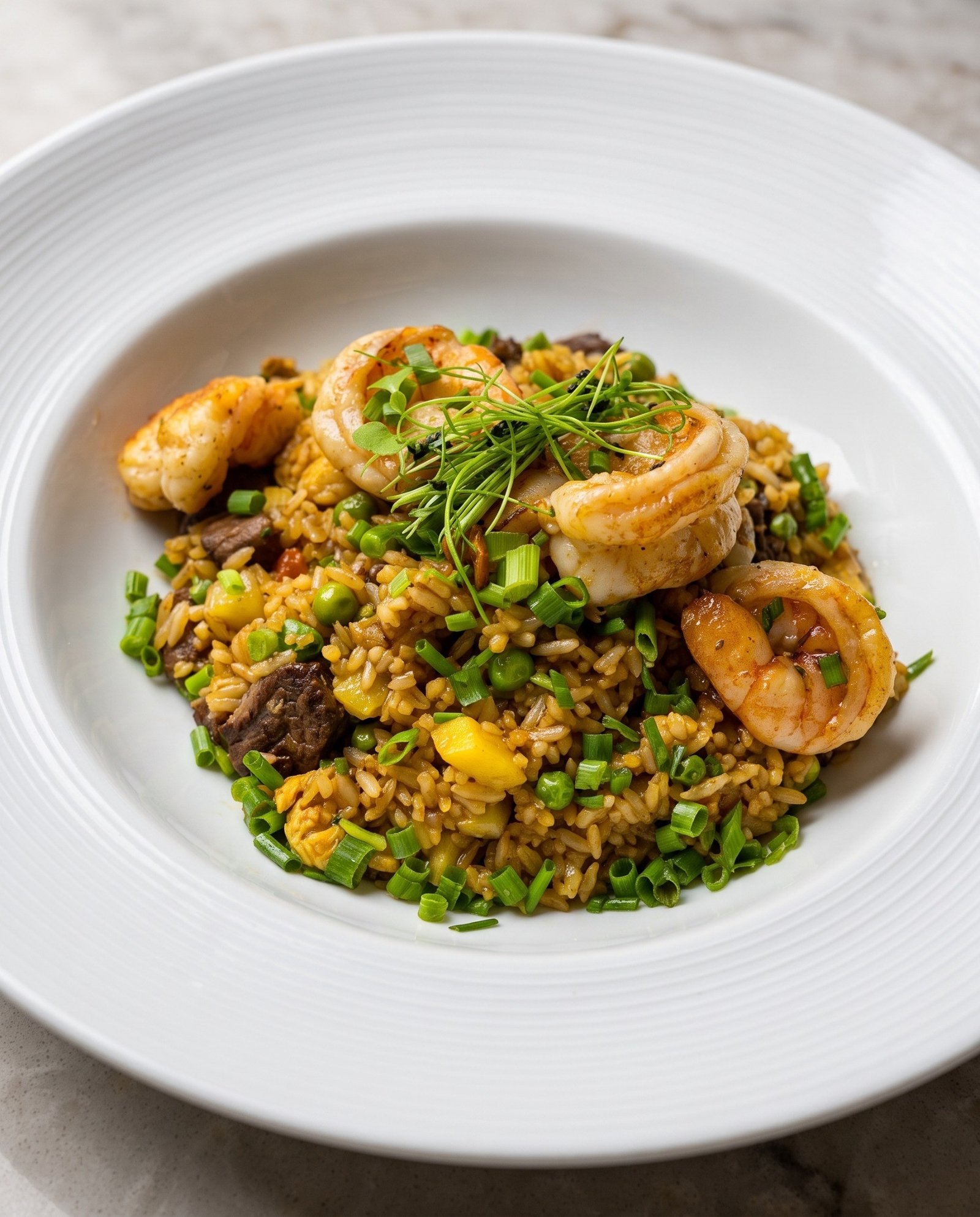 Arroz con camarones